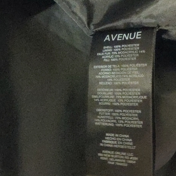 Avenue plus size puffer Wave quilt in black - Picture 5 of 7